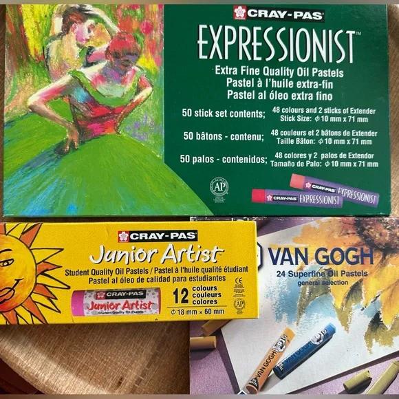 Expressionist and Van Gogh Oil Pastels Set - set of 3 boxes - Picture 1 of 10